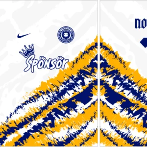 Pattern Blanco Amarillo Azul