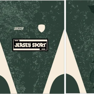 Jersey Sport Floral Verde Olivo