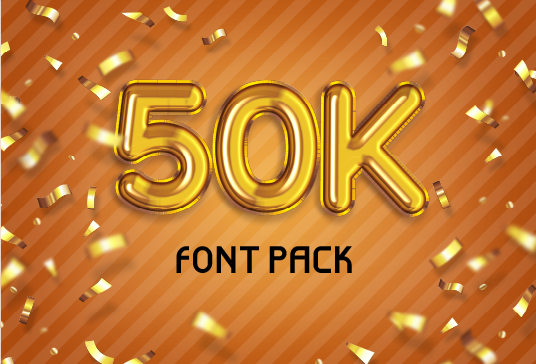 Fonts Pack 50.000 Free.
