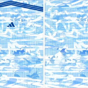 Adidas Pattern jersey blanco y azul