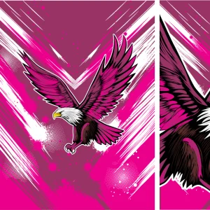 Aguila Fucsia Blanco 25