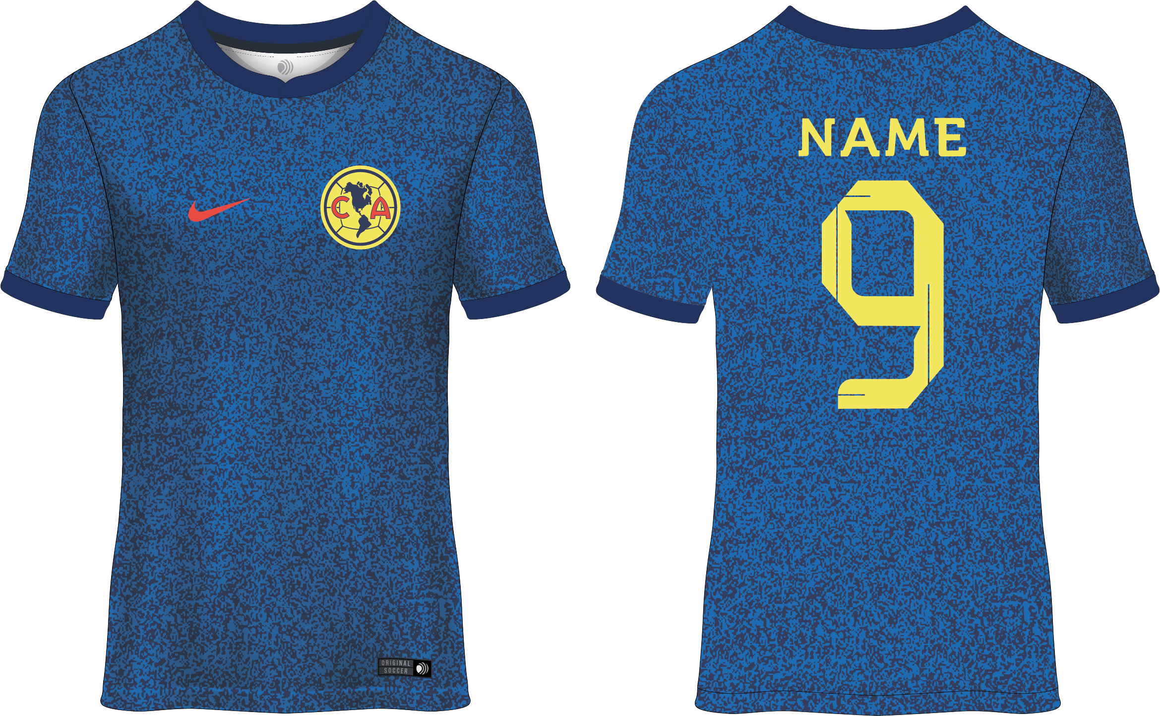 Diseño vector CLUB AMÉRICA NIKE