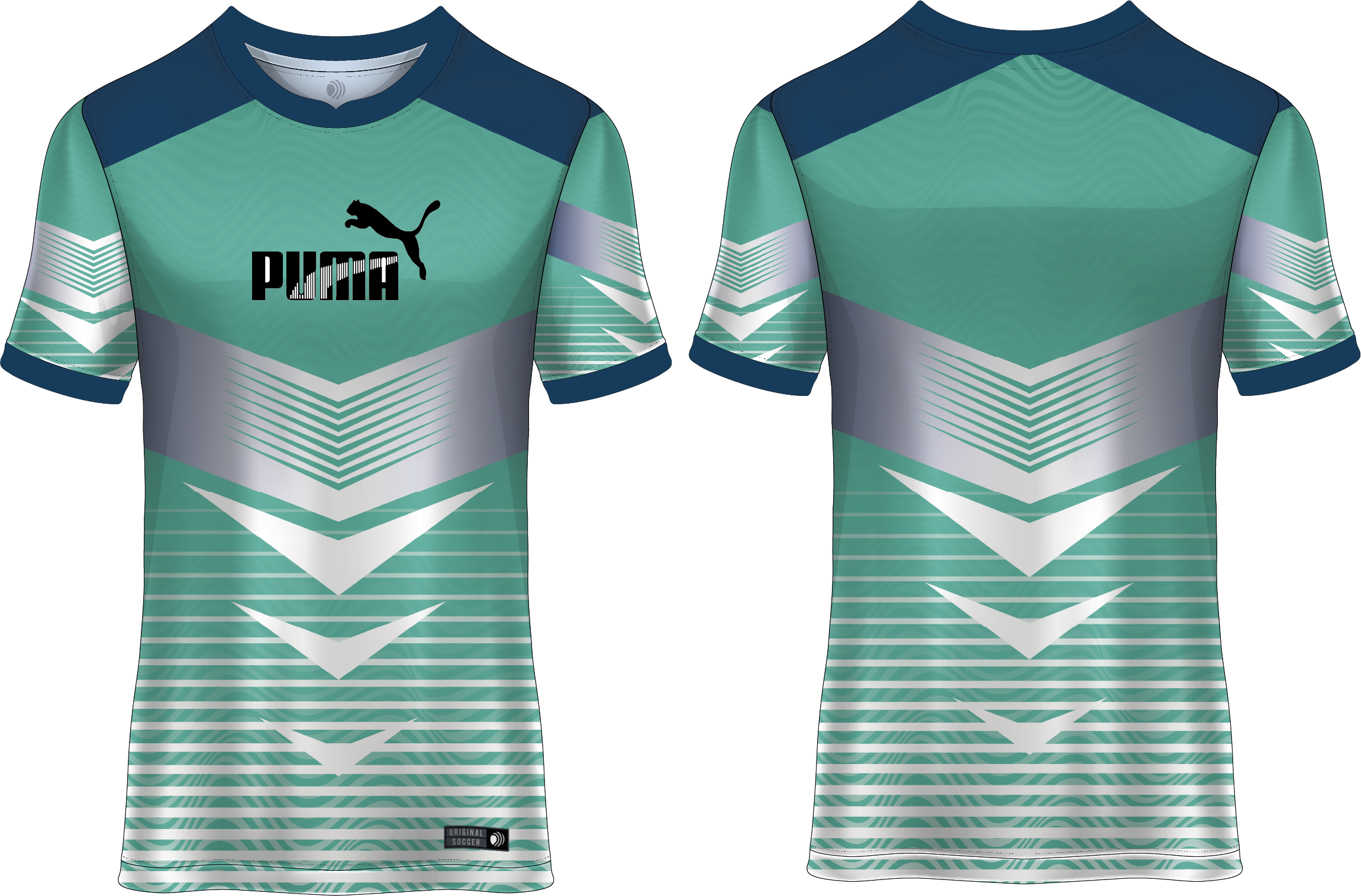 Vector Camiseta Puma diseño personalizado