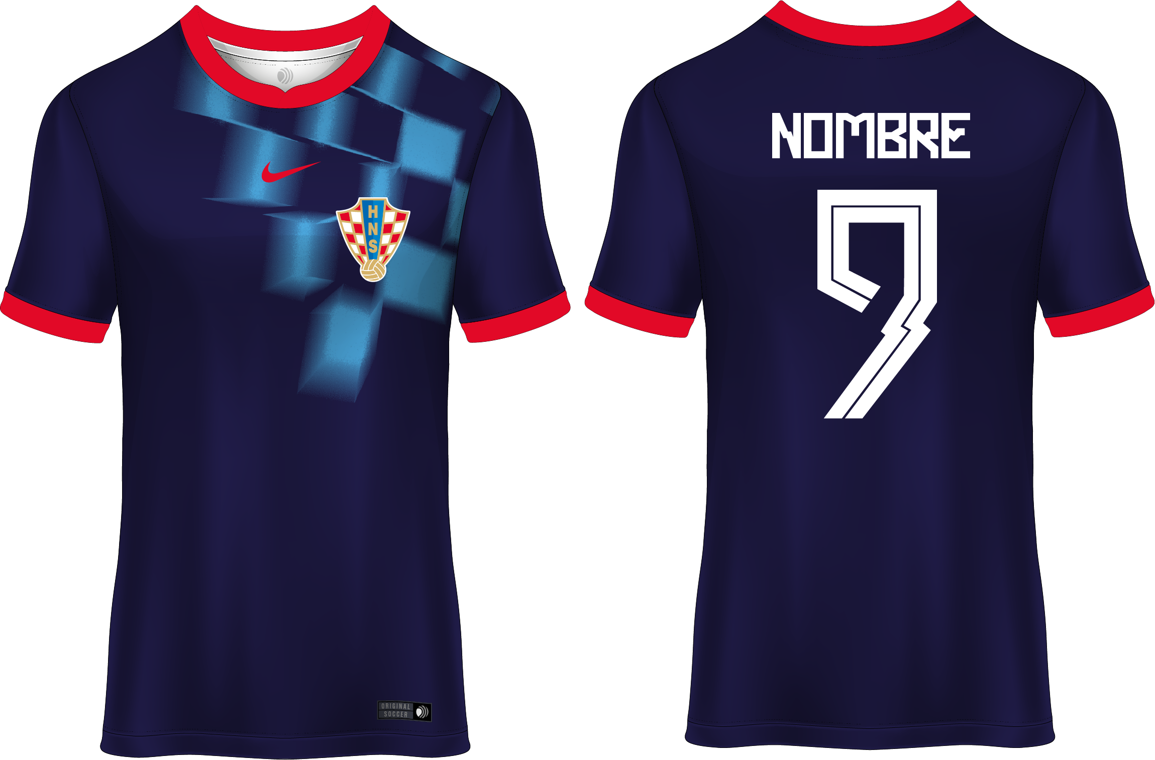 Camiseta Croacia 2022-23 Azul