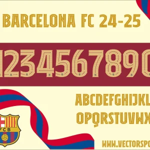 Barcelona FC Tipografia 24-25