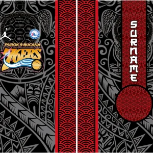 Basketball Maori Red Concept