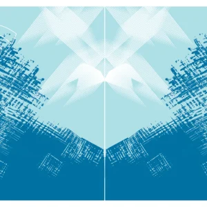 Chinito Celeste Grunge Lineas