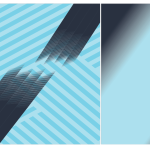 Chinito Celeste Marino Degrade