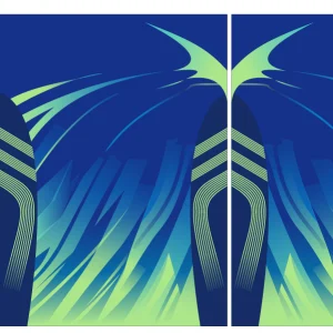 Chinito Degradado Azul Verde VS25