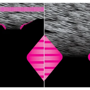 Chinito Fucsia Negro 3