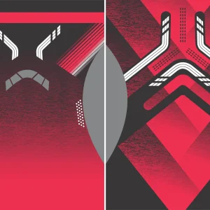 Chinito Grunge RedBlack