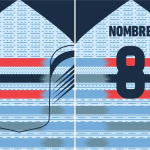 Chinito lineal celeste 24