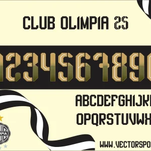 Club Olimpia 25 Tipografía