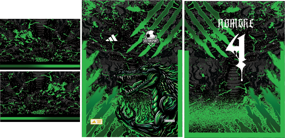 Cocodrilo verde degradado Interclasse VS26