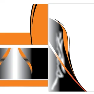 Degrade Blanco - Naranja VS25