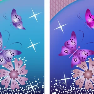 Design Butterfly & Flowers Concept