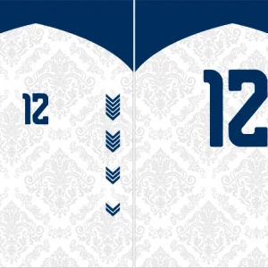 Design Floral Gris Azul