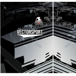 Design Geometric Gris - Negro