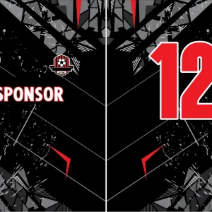 Design Sponsor Negro - Rojo VS25