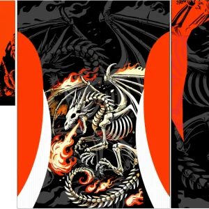 Dragon Esqueleto Interclasse Rojo