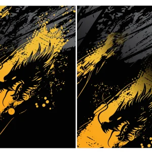 Dragon Grunge Dorado 24