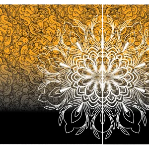 Fergus Floral Naranja