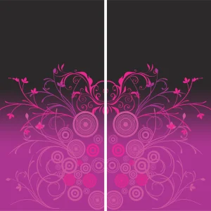 Floral Fucsia Negro