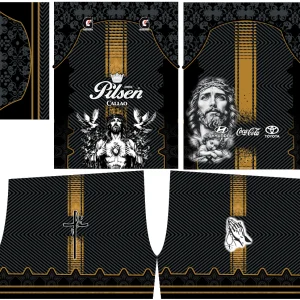 Futsalero Jesus Negro Dorado