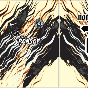 Geometric Crema Negro Naranja