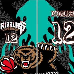 Grizzlies Floral Black