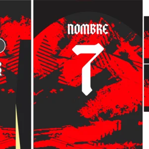 Grunge 2 Red Jersey 25