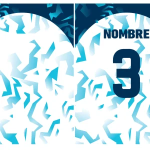 Jersey Blanco y Azul Degradado