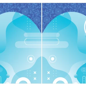 Jersey Celeste Voley floral 24