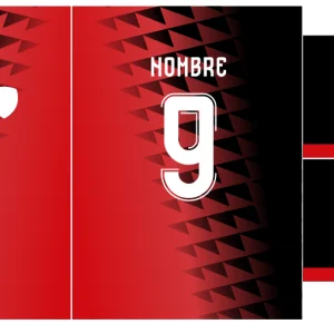 Jersey Degradado negro y rojo 2