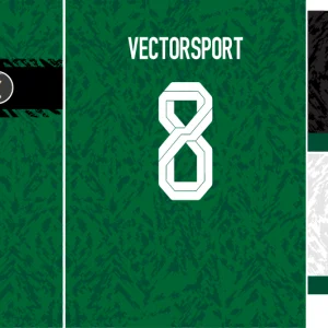 Jersey Grunge Verde y blanco VS25