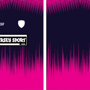 Jersey Sport Geometric Fucsia 25