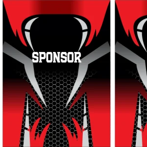 Jersey Sport Geometric Rojo