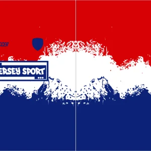 Jersey Sport Grunge Rojo - Azul