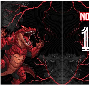 Lizard Red Black Interclasse