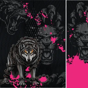 Lobo Grunge Fucsia