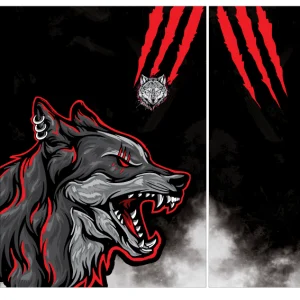 Lobo Interclasse Rojo&Negro