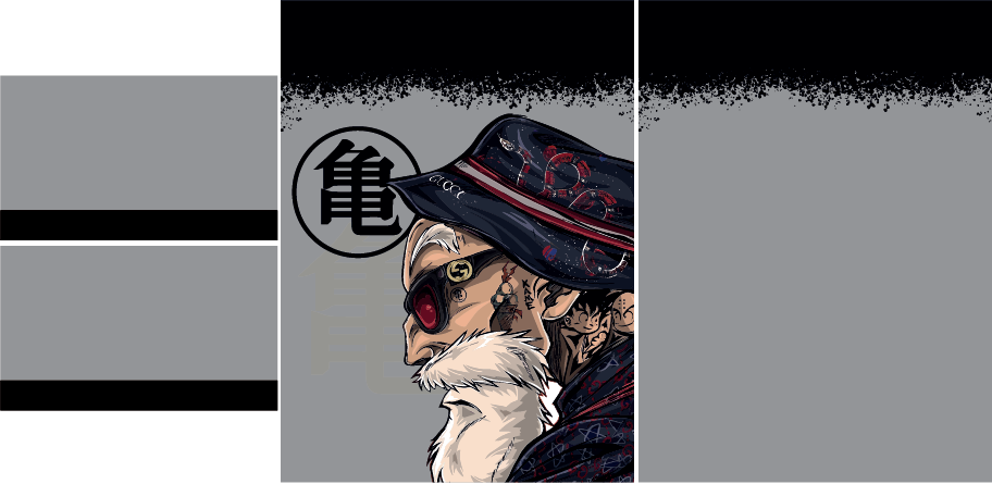 Maestro Roshi jersey gris