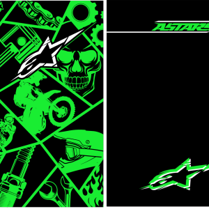 Motocross Alpinestar Green 25