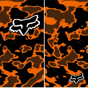 Motocross Fox Camuflage Orange