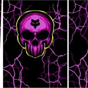 Motocross Fox - Craneo Fucsia