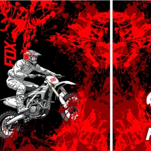 Motocross Fox Red Black 25