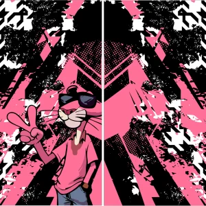 Pantera Rosa Grunge 25