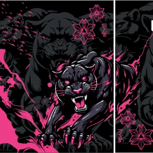 Pantera negra y rosa Interclasse 25