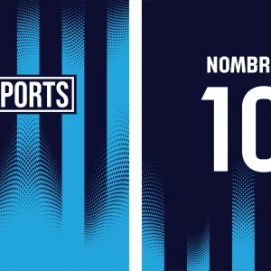 Pattern Sports Halftone Blue