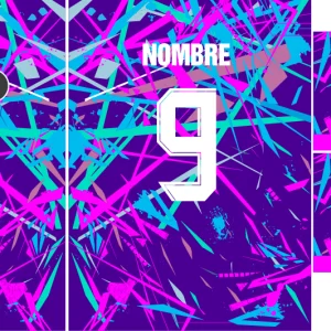 Pattern geometric jersey morado 25